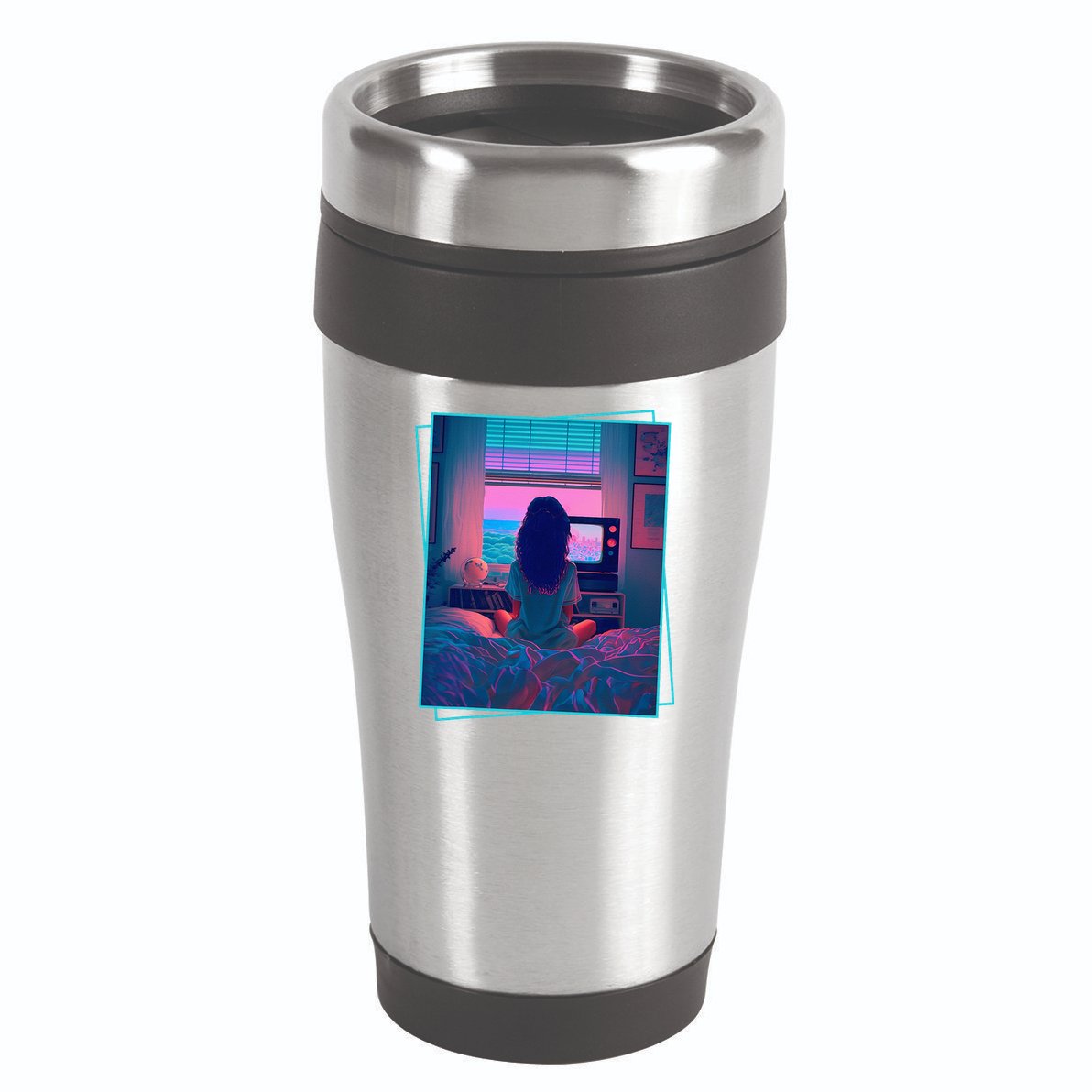 Dreamy Girl Vaporwave Anime Chill 90s Ethereal Alt Aesthetic 16oz Travel Tumbler