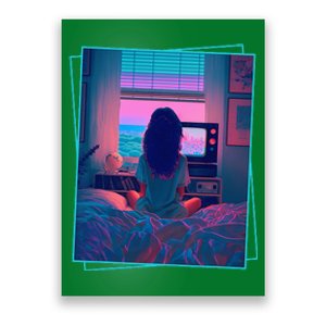 Dreamy Girl Vaporwave Anime Chill 90s Ethereal Alt Aesthetic Poster