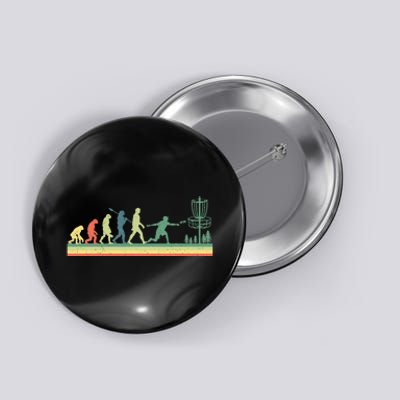 Disc Golf Vintage Sports Evolution Costume Family Button