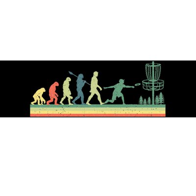 Disc Golf Vintage Sports Evolution Costume Family Bumper Sticker