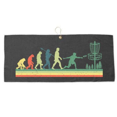 Disc Golf Vintage Sports Evolution Costume Family Large Microfiber Waffle Golf Towel