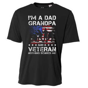 Dad Grandpa Veteran Nothing Scares Fathers Day Cooling Performance Crew T-Shirt