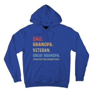 Dad Grandpa Veteran Great Grandpa From Grandkids Hoodie