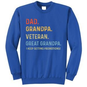 Dad Grandpa Veteran Great Grandpa From Grandkids Sweatshirt