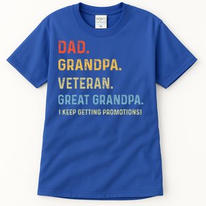 Dad Grandpa Veteran Great Grandpa From Grandkids Tall T-Shirt