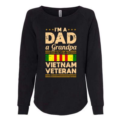 Dad Grandpa Vietnam Veteran Vintage Womens California Wash Sweatshirt