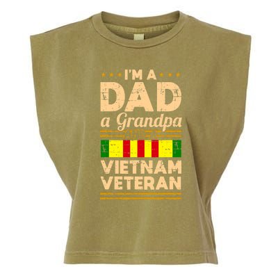 Dad Grandpa Vietnam Veteran Vintage Garment-Dyed Women's Muscle Tee