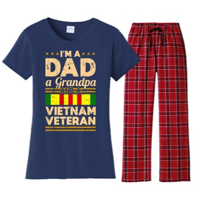 Dad Grandpa Vietnam Veteran Vintage Women's Flannel Pajama Set