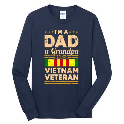 Dad Grandpa Vietnam Veteran Vintage Tall Long Sleeve T-Shirt