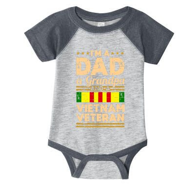 Dad Grandpa Vietnam Veteran Vintage Infant Baby Jersey Bodysuit