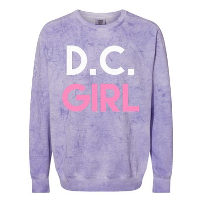 Dc Girl Washington Dc Colorblast Crewneck Sweatshirt