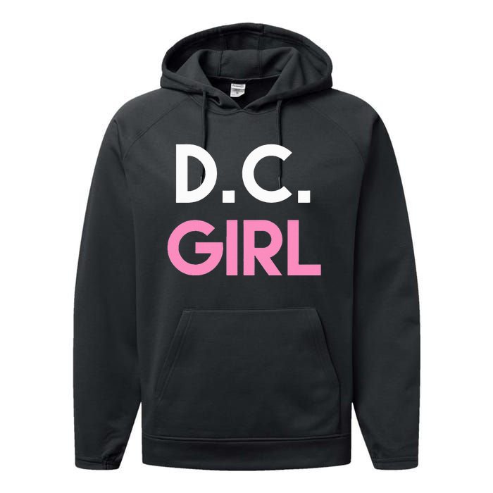 Dc Girl Washington Dc Performance Fleece Hoodie