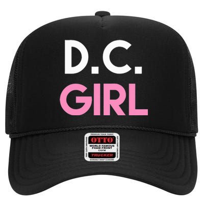 Dc Girl Washington Dc High Crown Mesh Back Trucker Hat