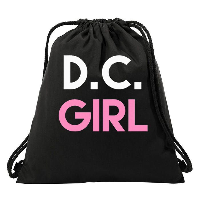 Dc Girl Washington Dc Drawstring Bag