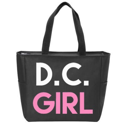 Dc Girl Washington Dc Zip Tote Bag