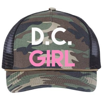 Dc Girl Washington Dc Retro Rope Trucker Hat Cap