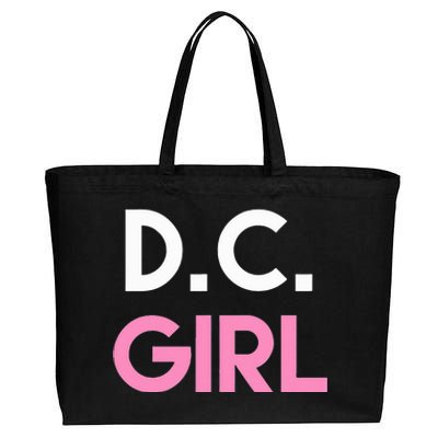 Dc Girl Washington Dc Cotton Canvas Jumbo Tote