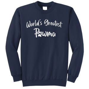 Dog Grandma Worlds Greatest Pawma Mothers Day Gifts Sweatshirt