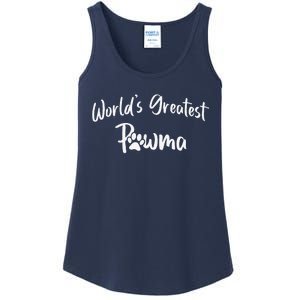 Dog Grandma Worlds Greatest Pawma Mothers Day Gifts Ladies Essential Tank