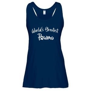 Dog Grandma Worlds Greatest Pawma Mothers Day Gifts Ladies Essential Flowy Tank