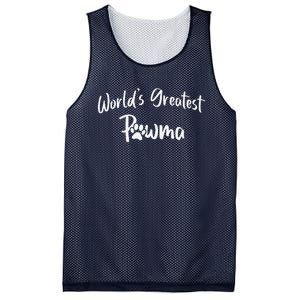 Dog Grandma Worlds Greatest Pawma Mothers Day Gifts Mesh Reversible Basketball Jersey Tank