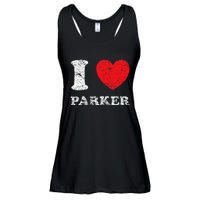 Distressed Grunge Worn Out Style I Love Parker Ladies Essential Flowy Tank