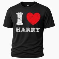 Distressed Grunge Worn Out Style I Love Harry Cooling Performance Crew T-Shirt