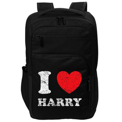 Distressed Grunge Worn Out Style I Love Harry Impact Tech Backpack