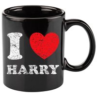 Distressed Grunge Worn Out Style I Love Harry 11oz C Handle Ceramic Mug