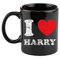 Distressed Grunge Worn Out Style I Love Harry 11oz C Handle Ceramic Mug