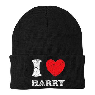 Distressed Grunge Worn Out Style I Love Harry Beanie