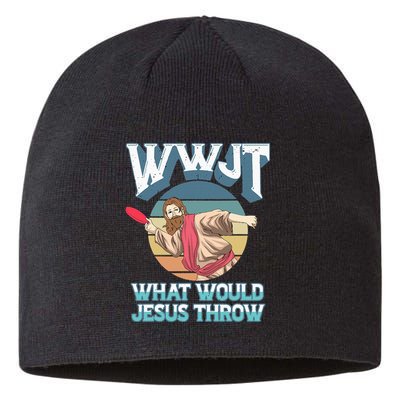 Disc Golf Wwjt What Would Jesus Throw Frisbee Golf Christian Sustainable Beanie