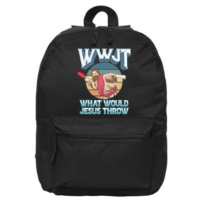 Disc Golf Wwjt What Would Jesus Throw Frisbee Golf Christian 16 in Basic Backpack