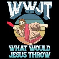 Disc Golf Wwjt What Would Jesus Throw Frisbee Golf Christian 16 in Basic Backpack
