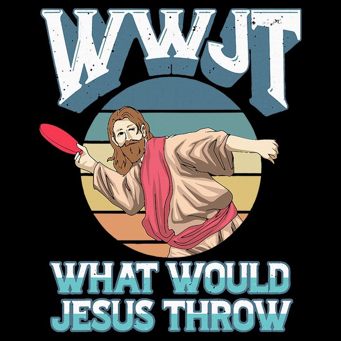 Disc Golf Wwjt What Would Jesus Throw Frisbee Golf Christian 16 in Basic Backpack
