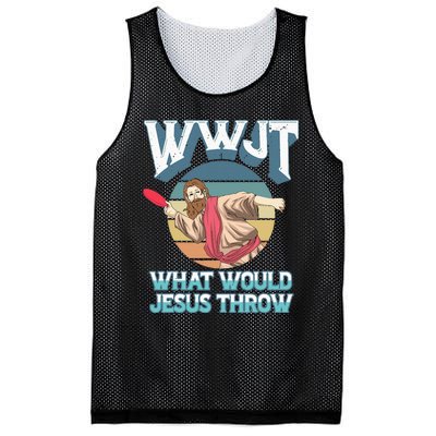 Disc Golf Wwjt What Would Jesus Throw Frisbee Golf Christian Mesh Reversible Basketball Jersey Tank