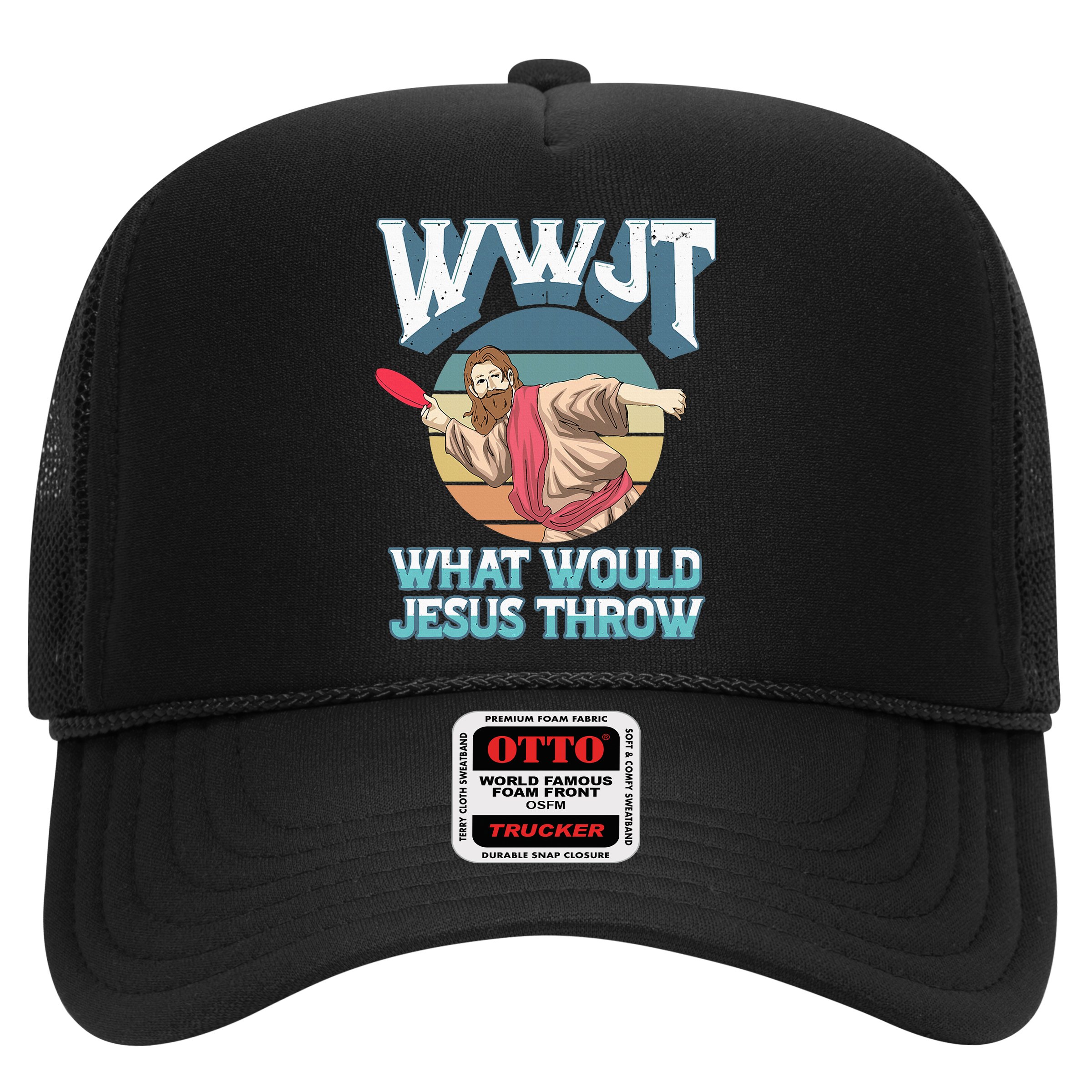 Disc Golf Wwjt What Would Jesus Throw Frisbee Golf Christian Hat