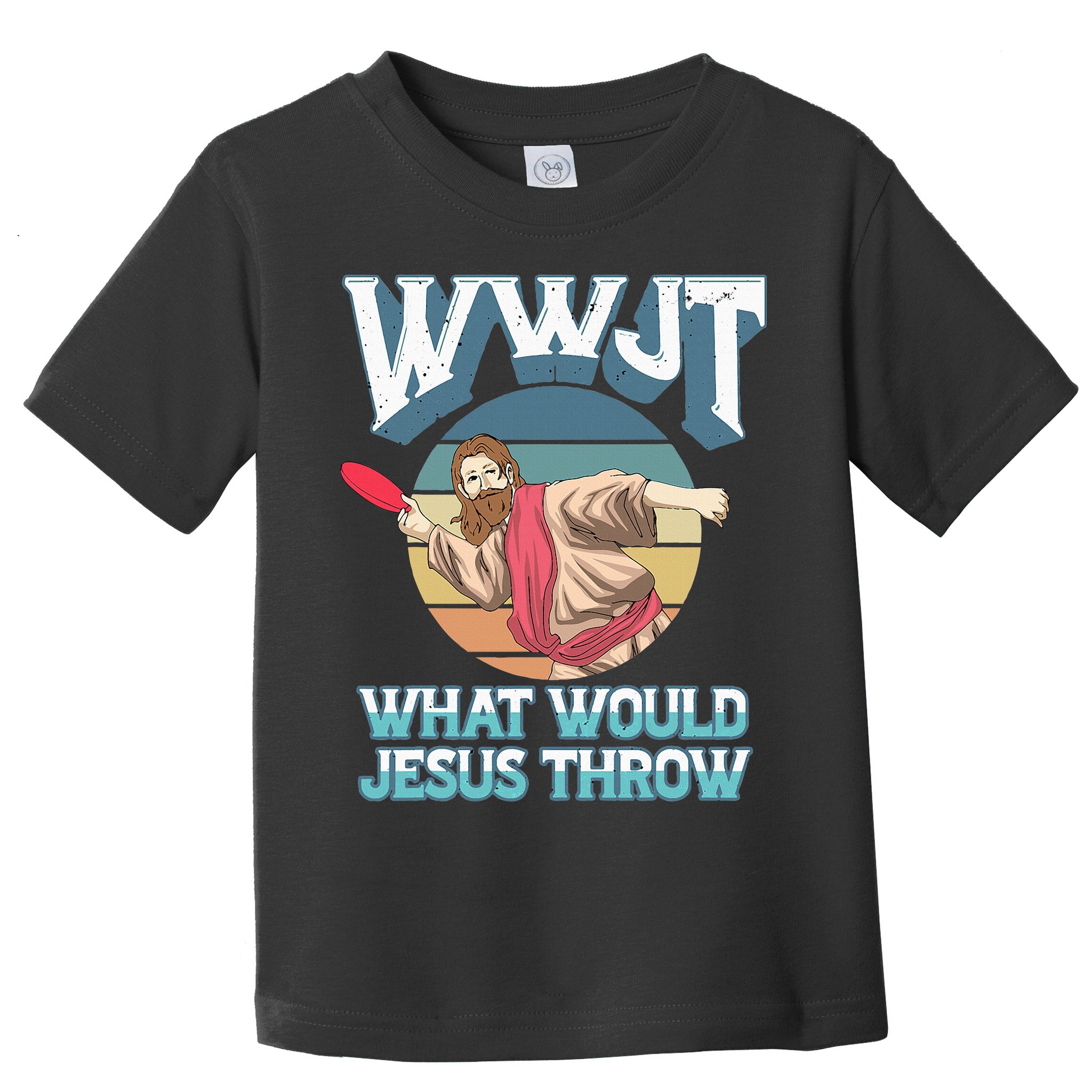 Disc Golf Wwjt What Would Jesus Throw Frisbee Golf Christian Toddler T-Shirt
