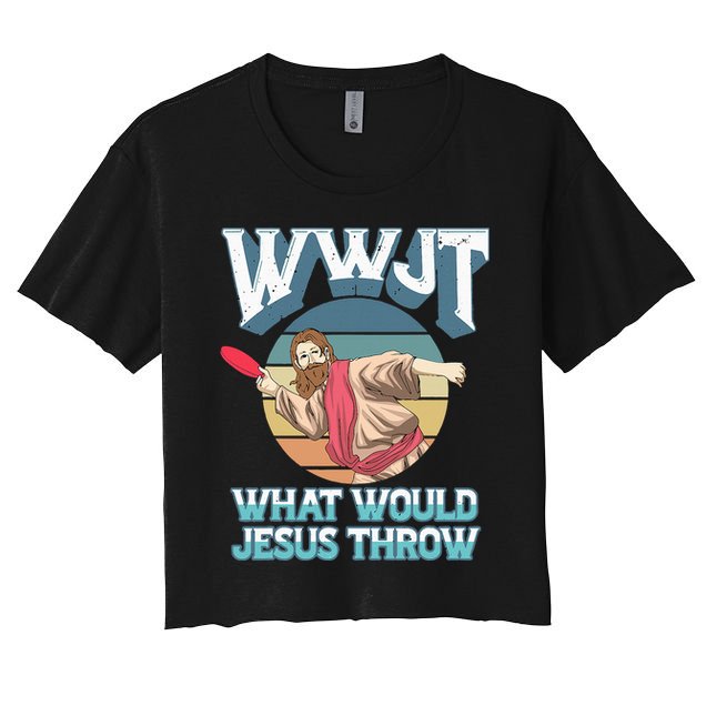 Disc Golf Wwjt What Would Jesus Throw Frisbee Golf Christian Crop Top