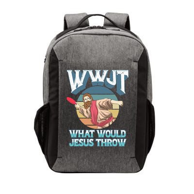 Disc Golf Wwjt What Would Jesus Throw Frisbee Golf Christian Vector Backpack