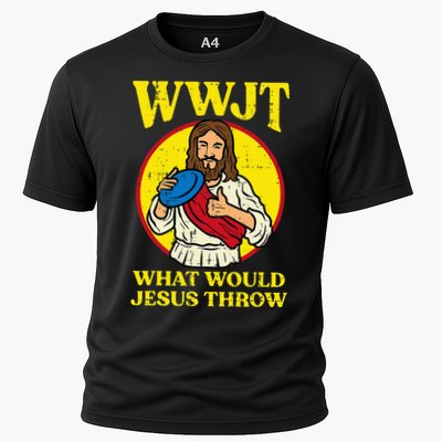 Disc Golf Wwjt What Would Jesus Throw Frisbee Performance Shirt