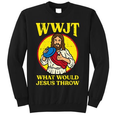 Disc Golf Wwjt What Would Jesus Throw Frisbee Sweatshirt