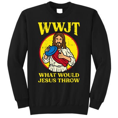 Disc Golf Wwjt What Would Jesus Throw Frisbee Sweatshirt