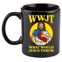 Disc Golf Wwjt What Would Jesus Throw Frisbee 11oz C Handle Ceramic Mug