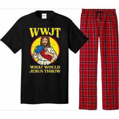 Disc Golf Wwjt What Would Jesus Throw Frisbee Pajama Set