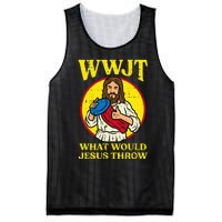 Disc Golf Wwjt What Would Jesus Throw Frisbee Mesh Reversible Basketball Jersey Tank