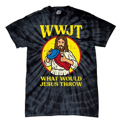 Disc Golf Wwjt What Would Jesus Throw Frisbee Tie-Dye T-Shirt