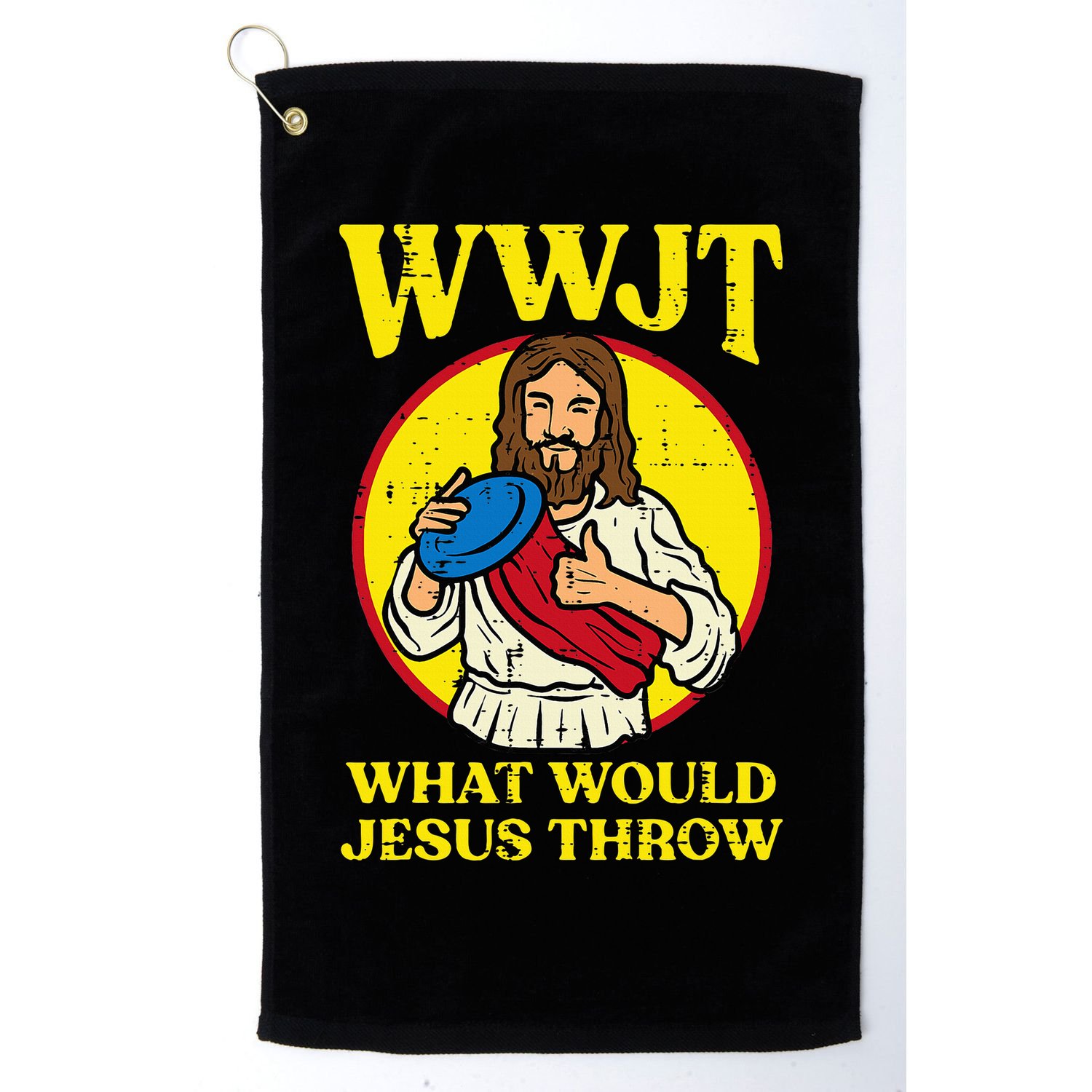 Disc Golf Wwjt What Would Jesus Throw Frisbee Golf Towel