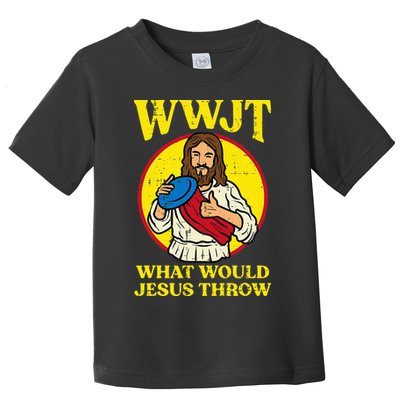 Disc Golf Wwjt What Would Jesus Throw Frisbee Toddler T-Shirt