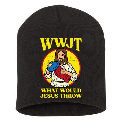 Disc Golf Wwjt What Would Jesus Throw Frisbee Short Acrylic Beanie